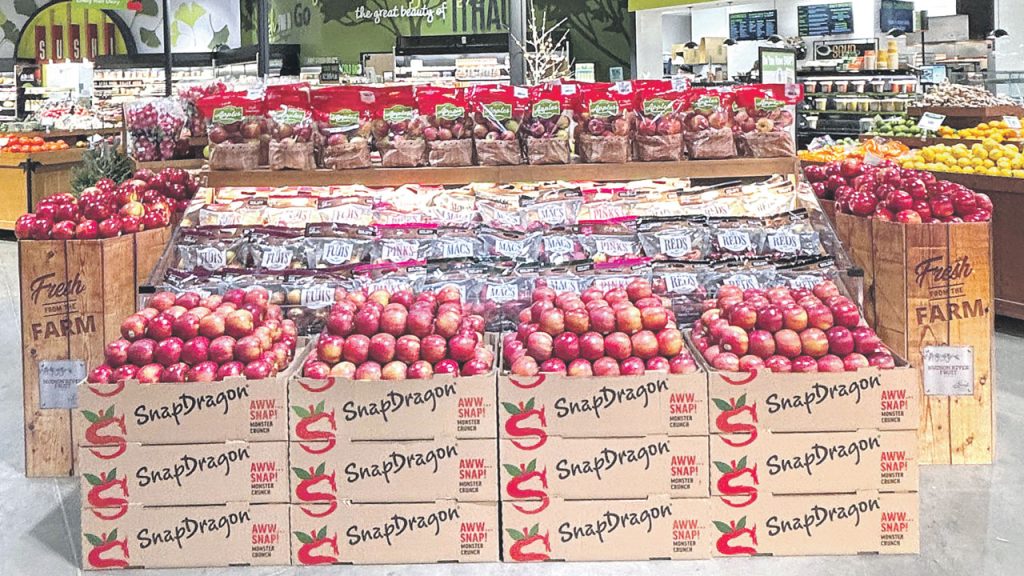 Displays are key to spotlighting Eastern apples. Myles Chasser, fruit buyer for Four Seasons Produce Co., Ephrata, PA, which sources apples predominantly from New York, Pennsylvania and Virginia, says this apple season is expected to be robust.