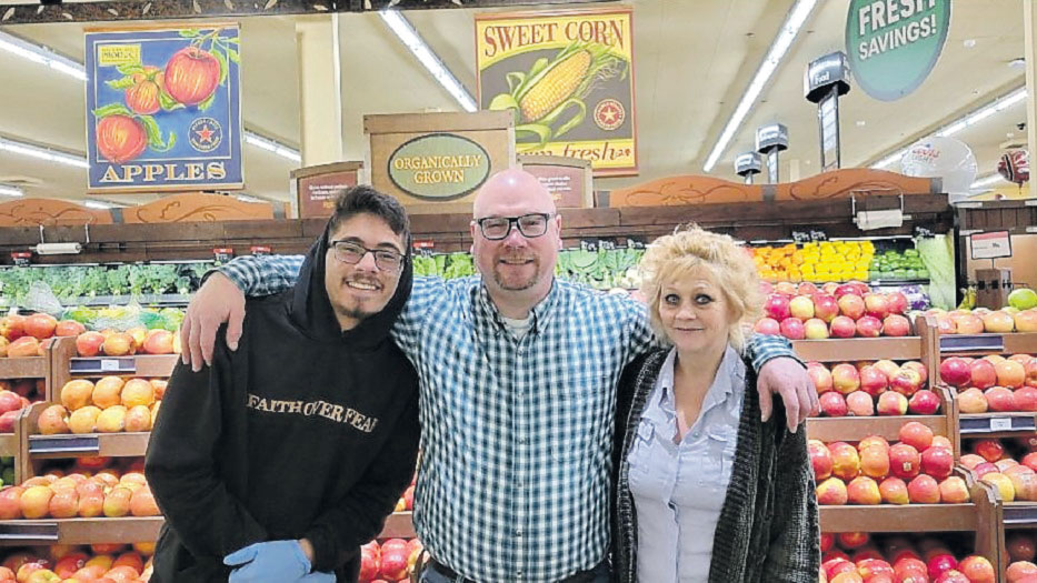 Raley’s Produce Manager Sean Logan (center) — winner of a 2024 IFPA Retail Produce Manager Award — started his grocery career in 1994 as a courtesy clerk, and found his true passion in produce. He leads the team, which includes Joseph Johnson (left) and Dena Walker, at a Raley’s store in Reno, NV.