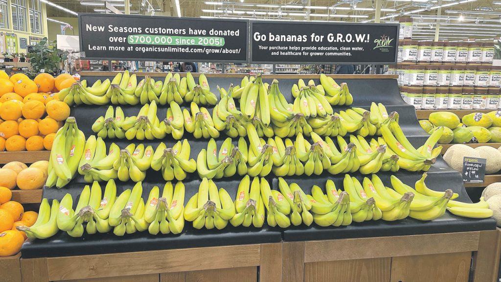 Organics Unlimited says bananas’ broad appeal spans young families seeking healthy choices to younger generations prioritizing sustainability, social impact, and ethical sourcing through the company’s GROW Program.