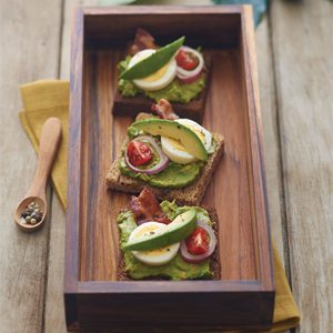 Avocado Pumpernickel Toast