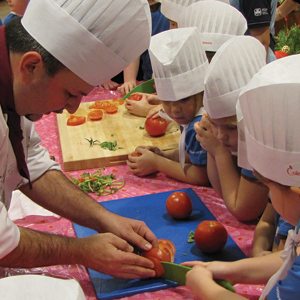 Chef Maurizio and Girl Scouts