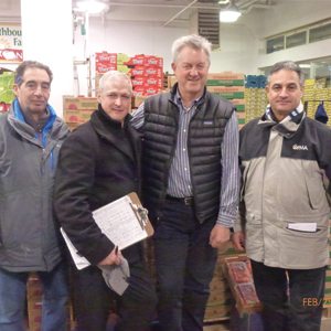 (L-R) Tom Meschino, J.E. Russell; Marshall Smith, Smith's Markets; John Russell and Peter Meschino, J.E. Russell