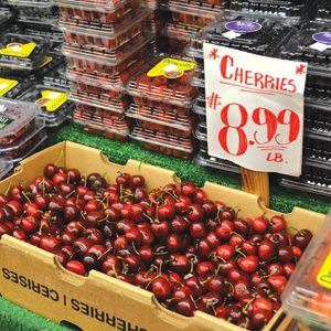 Cherries Crate Display