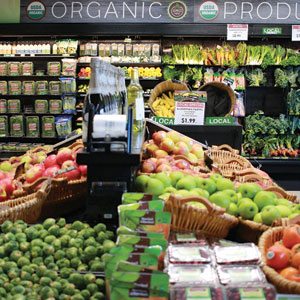 Organic Produce Sales Floor