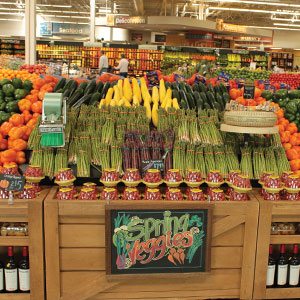 Spring Veggies Display