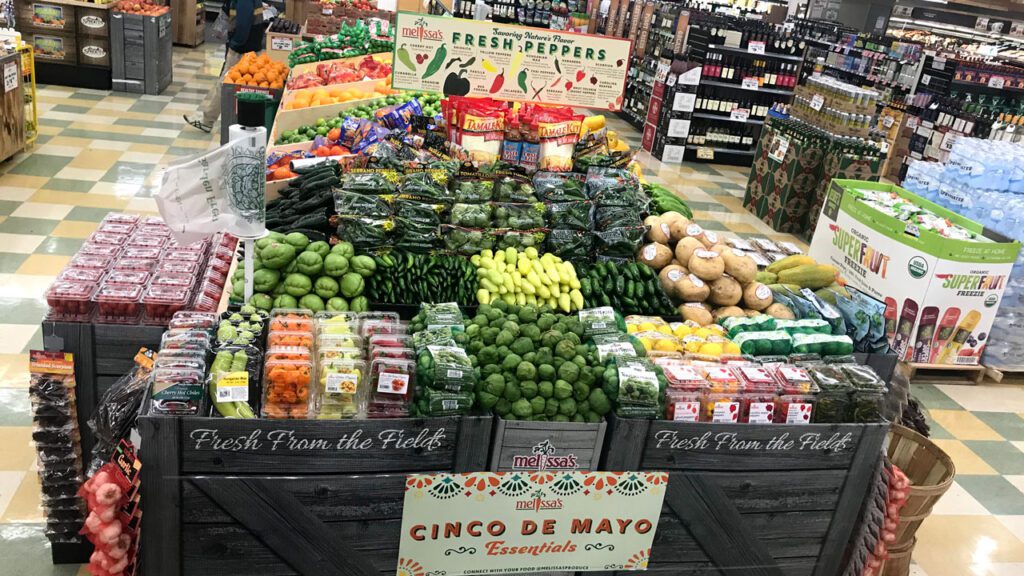 For Cinco de Mayo, retailers can create displays with avocados, tomatoes, sweet or Spanish onions, and cilantro, so shoppers can find all their guacamole fixings in one destination.