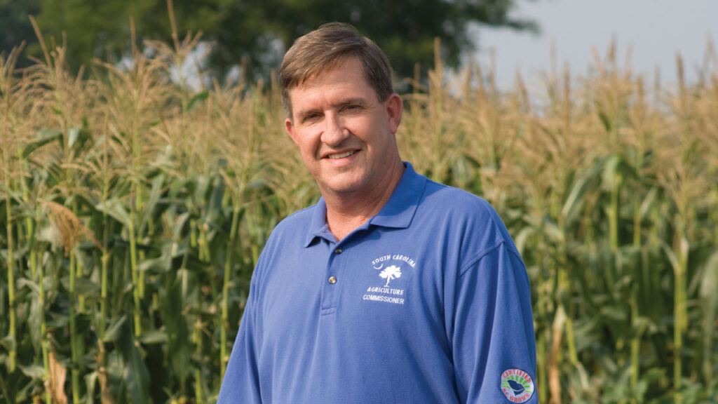 Weathers in 2007 with an early version of the Certified SC Grown logo on his sleeve.