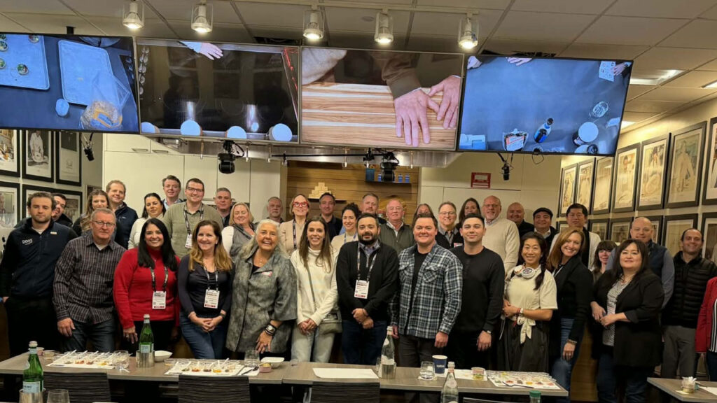 Participants in the New York Produce Show Ideation Fresh Foodservice Forum gather for a group photo during the immersive, chef-driven experience that brought produce education from the classroom to New York City’s culinary landmarks.