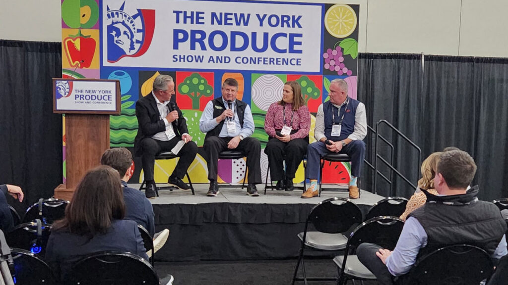 Paul Kneeland, of Elevated Foods, moderated a panel with Brian Maguire of JOH, Chris Hill of Little Leaf Farms and Christina Stipe of Northeast Shared Services/Price Chopper/Market 32, exploring how strong broker partnerships build trust, improve communication and help retailers and suppliers navigate today’s complex produce marketplace.
