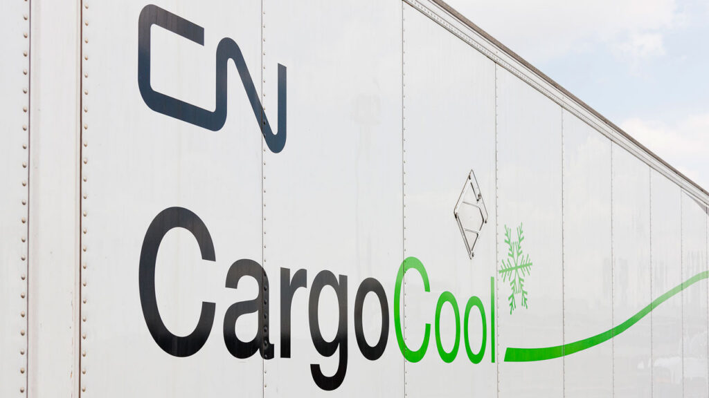 Canadian National Railway’s CargoCool provides a reliable, temperature-controlled rail solution that helps preserve freshness and extend shelf life for produce moving through the Montreal market.