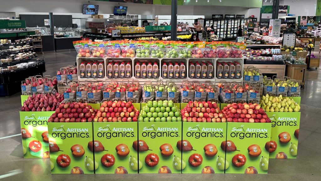 National Apple Month in October gives retailers an opportunity to create eye-catching displays, promote new-crop varieties and drive produce department sales.